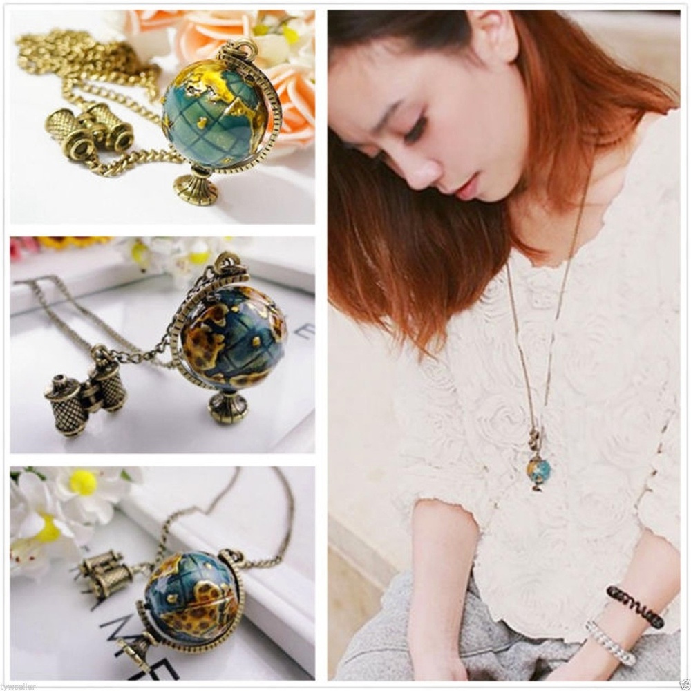 Globe & Binoculars Pendant NWT-